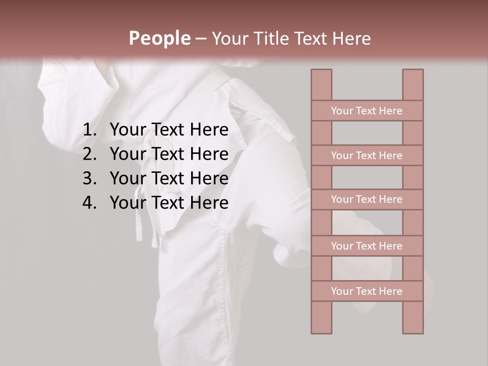 Exercise Student Person PowerPoint Template