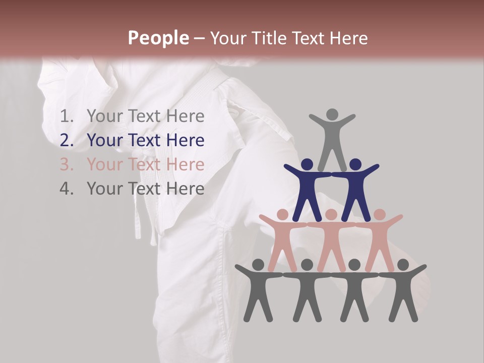 Exercise Student Person PowerPoint Template