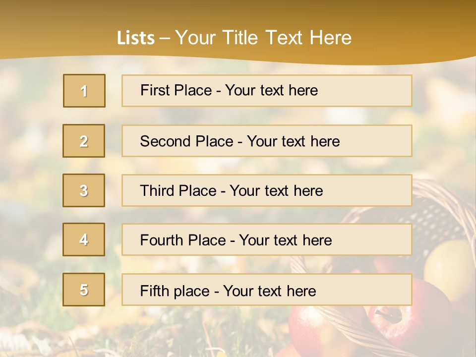 Outdoors Thanksgiving Grass PowerPoint Template