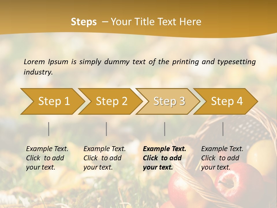 Outdoors Thanksgiving Grass PowerPoint Template