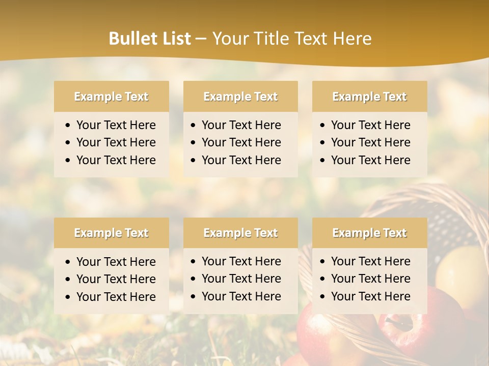 Outdoors Thanksgiving Grass PowerPoint Template