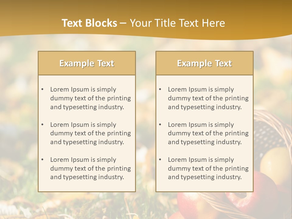 Outdoors Thanksgiving Grass PowerPoint Template