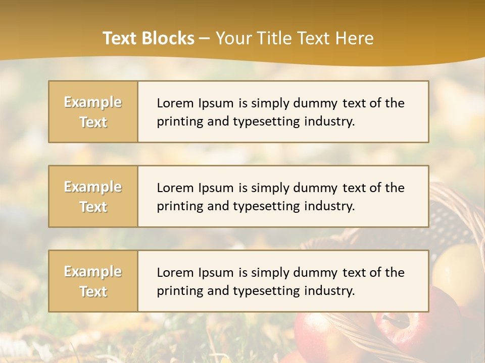 Outdoors Thanksgiving Grass PowerPoint Template