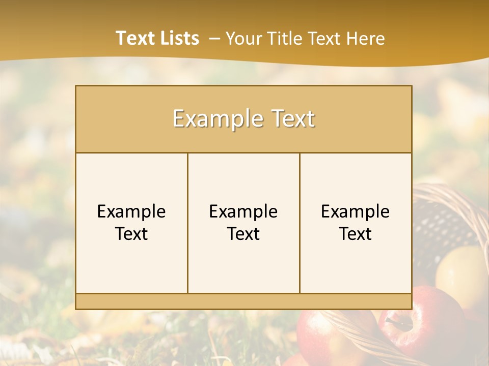 Outdoors Thanksgiving Grass PowerPoint Template