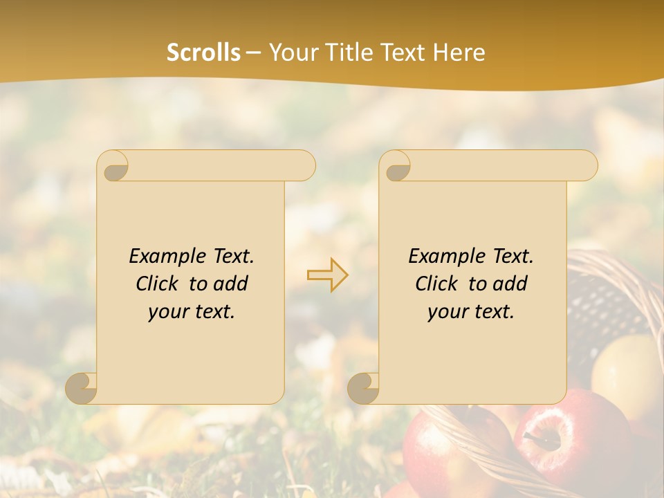 Outdoors Thanksgiving Grass PowerPoint Template