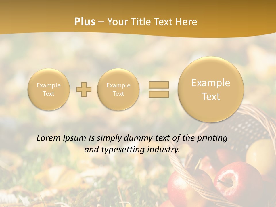 Outdoors Thanksgiving Grass PowerPoint Template