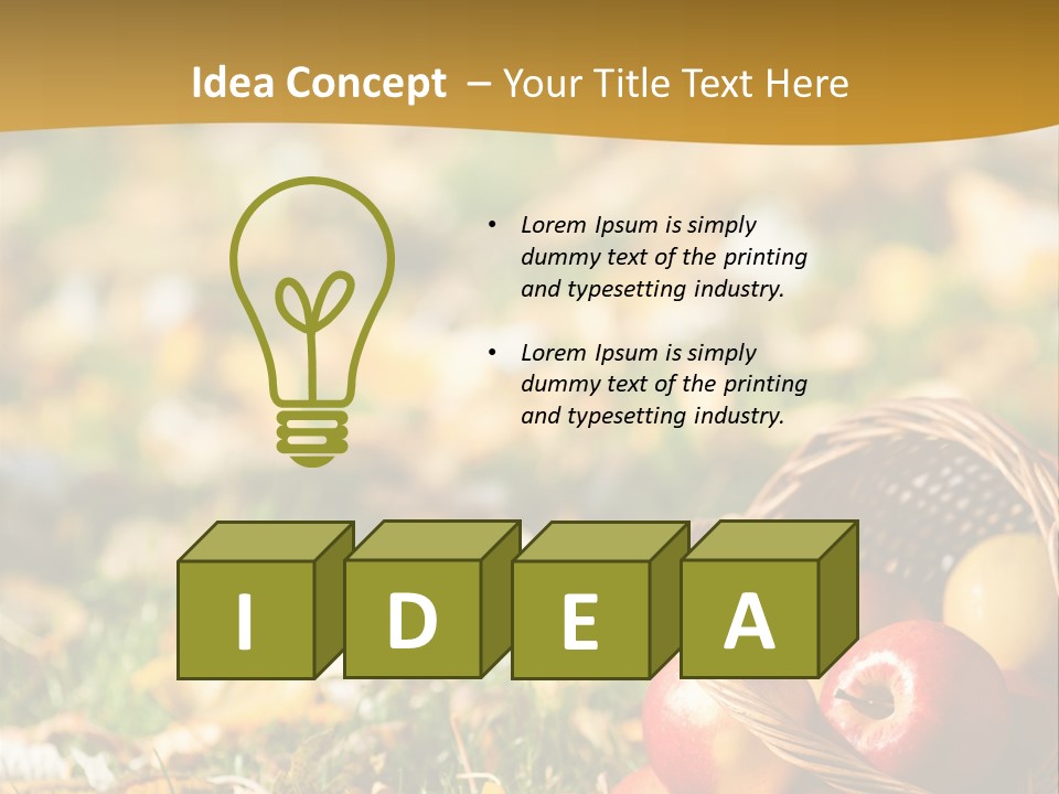 Outdoors Thanksgiving Grass PowerPoint Template