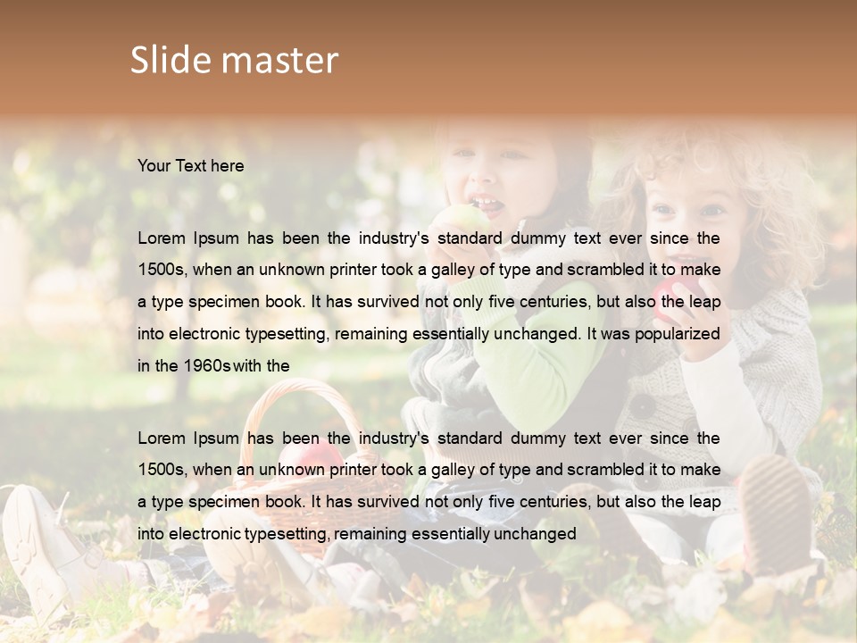 Autumn Beautiful Fruits PowerPoint Template