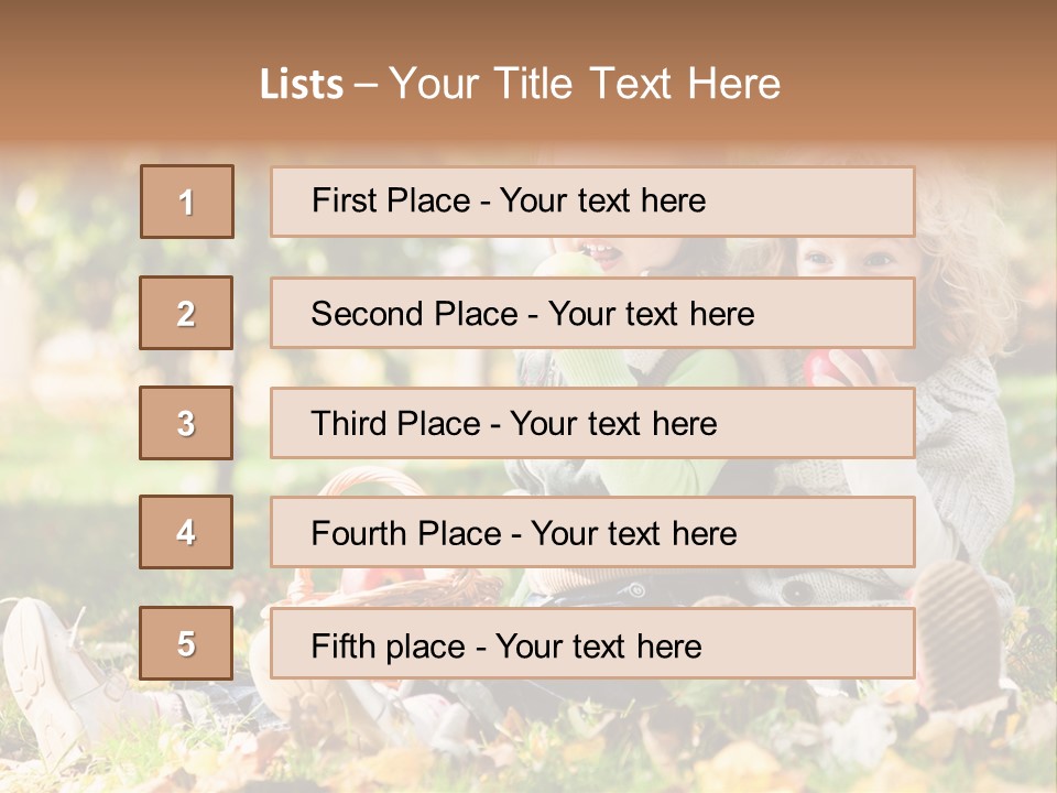 Autumn Beautiful Fruits PowerPoint Template
