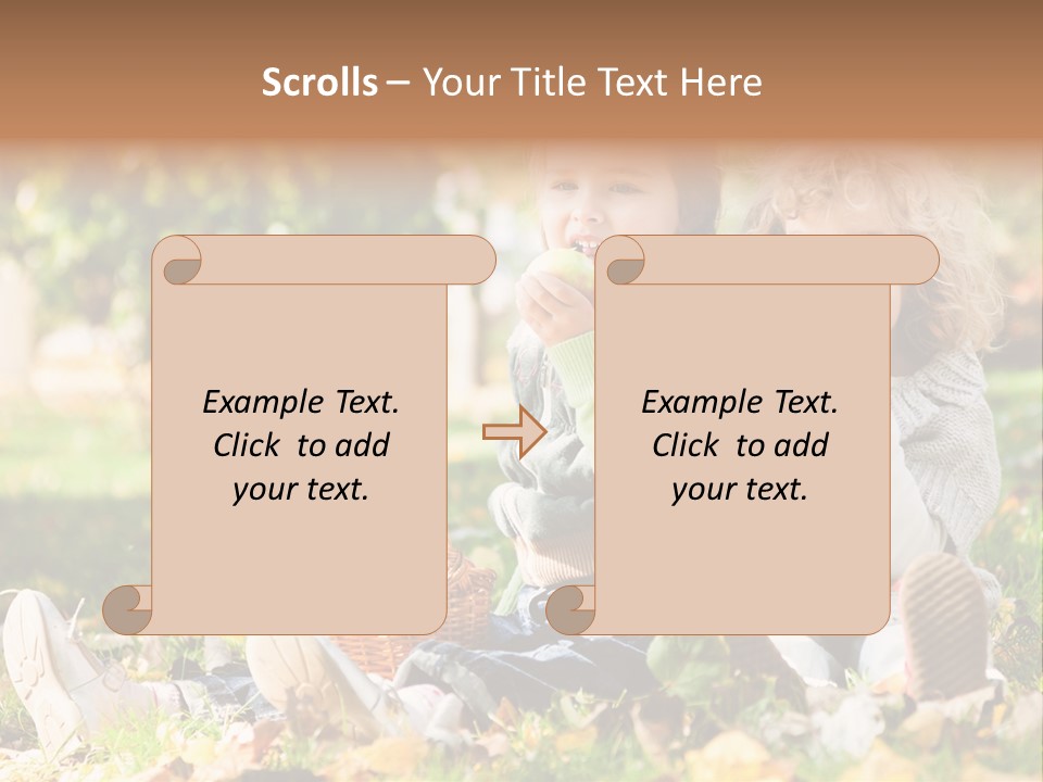 Autumn Beautiful Fruits PowerPoint Template