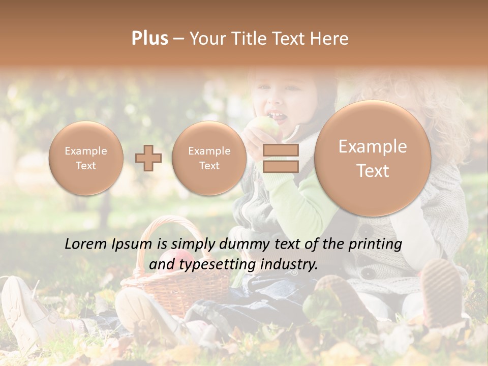Autumn Beautiful Fruits PowerPoint Template