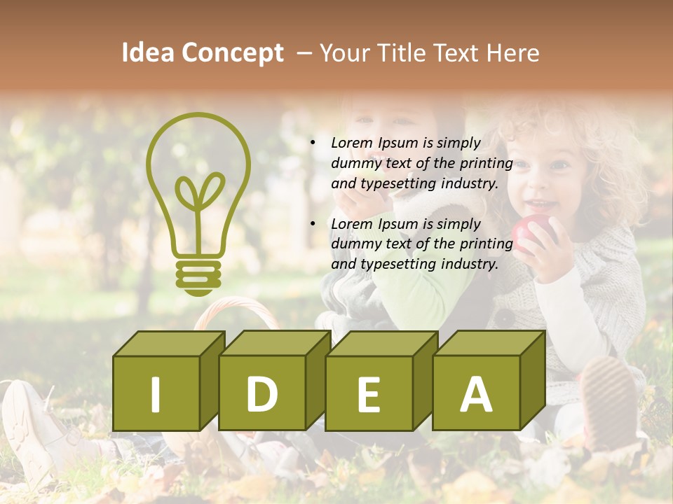 Autumn Beautiful Fruits PowerPoint Template