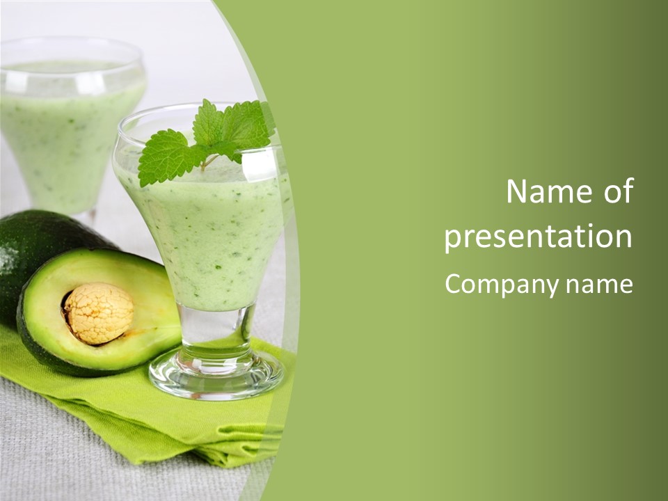 Smoothie Healthy Blend PowerPoint Template
