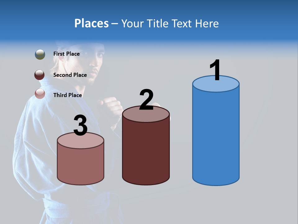 Aggression Martial Arts Background PowerPoint Template