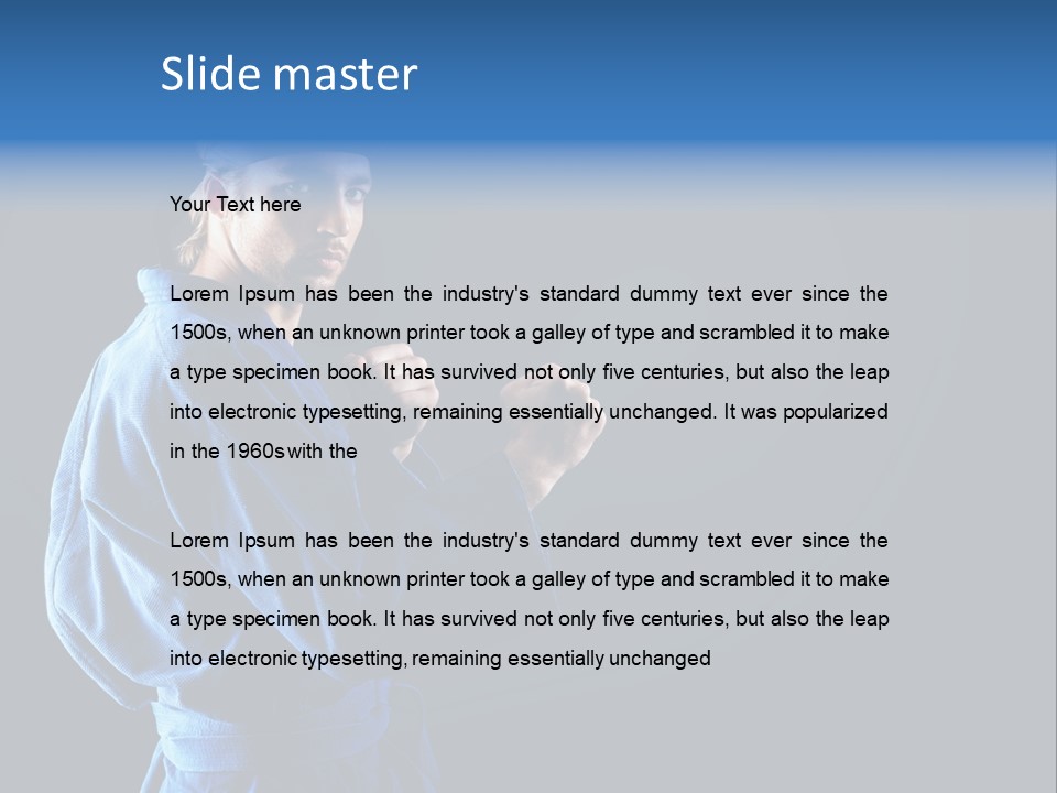 Aggression Martial Arts Background PowerPoint Template