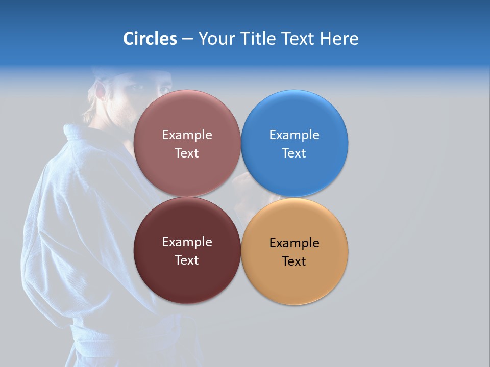 Aggression Martial Arts Background PowerPoint Template