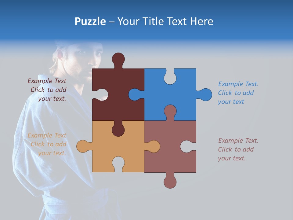 Aggression Martial Arts Background PowerPoint Template