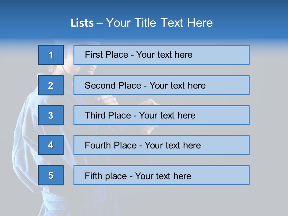 Aggression Martial Arts Background PowerPoint Template
