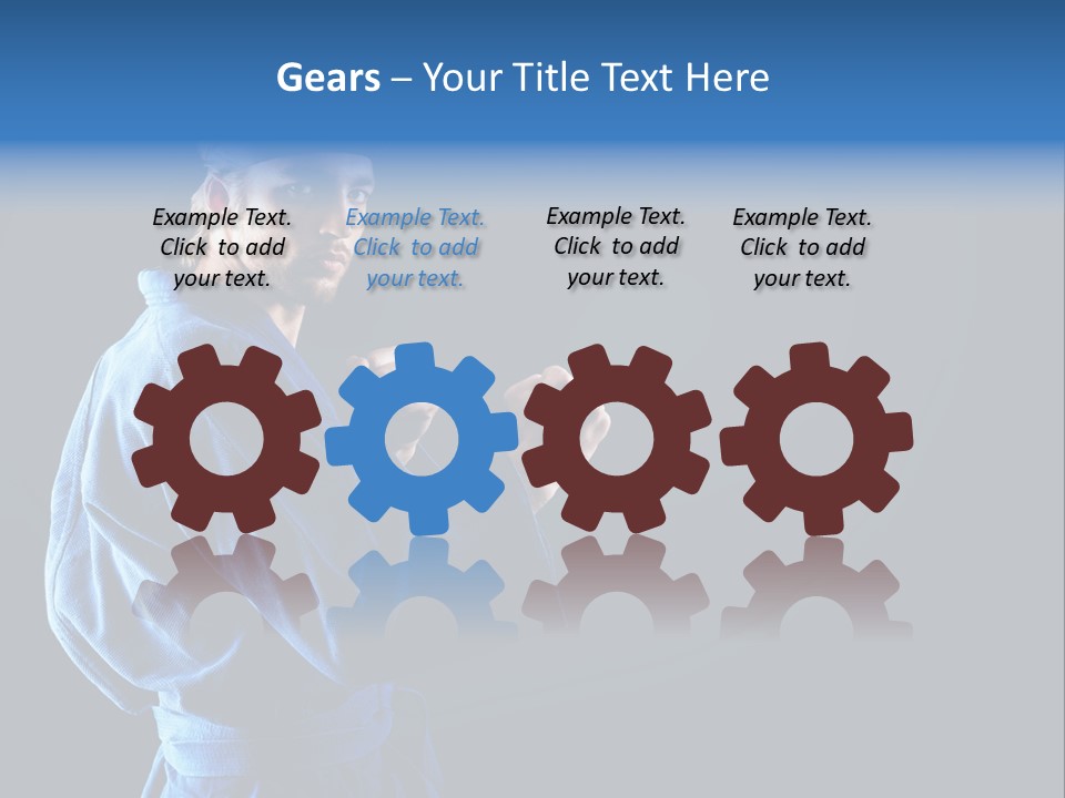 Aggression Martial Arts Background PowerPoint Template