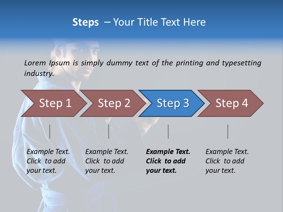 Aggression Martial Arts Background PowerPoint Template