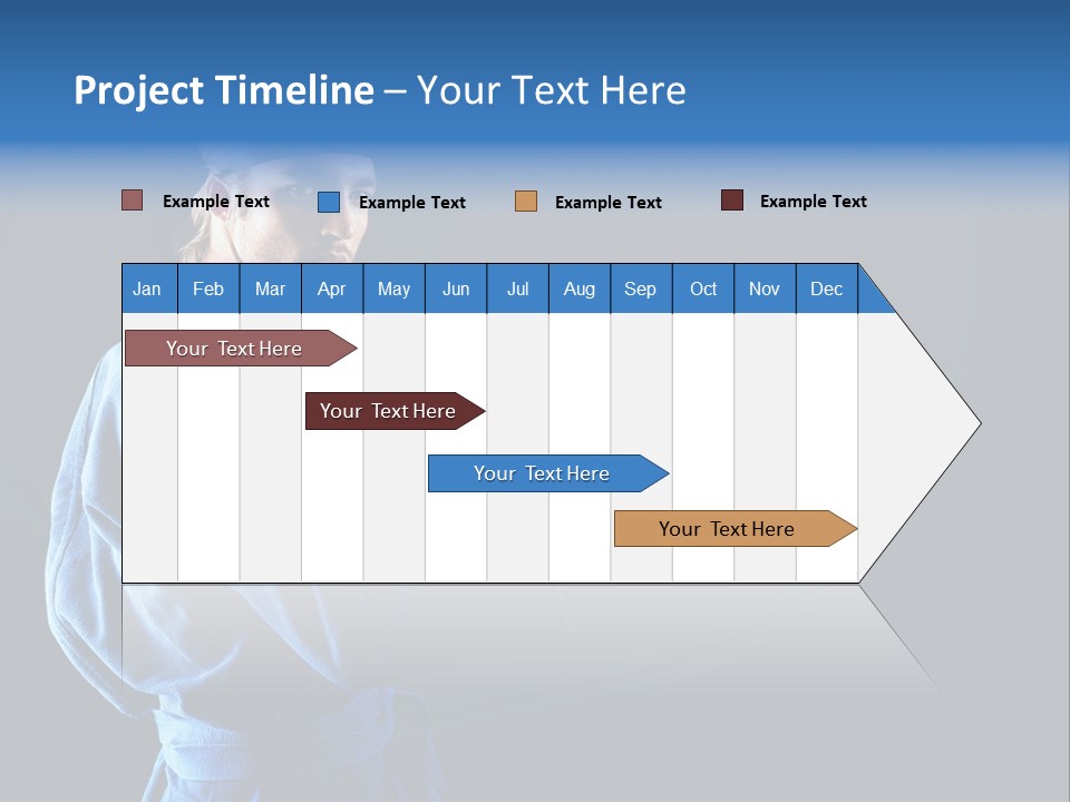 Aggression Martial Arts Background PowerPoint Template