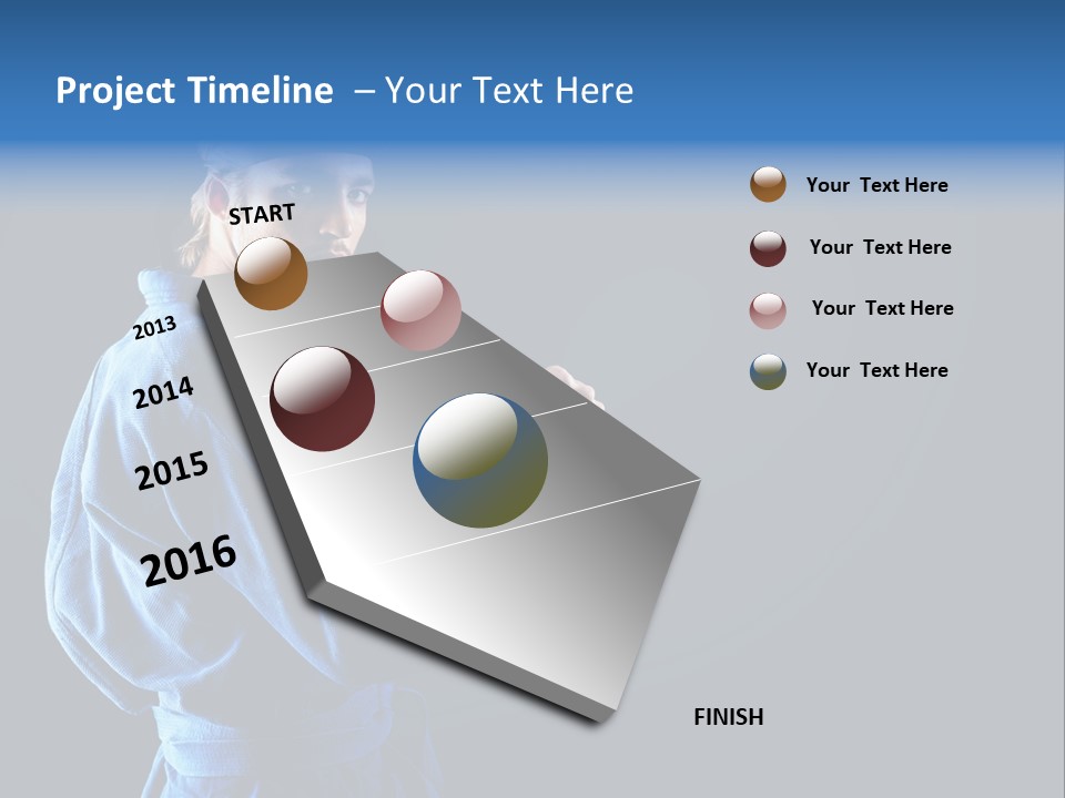 Aggression Martial Arts Background PowerPoint Template