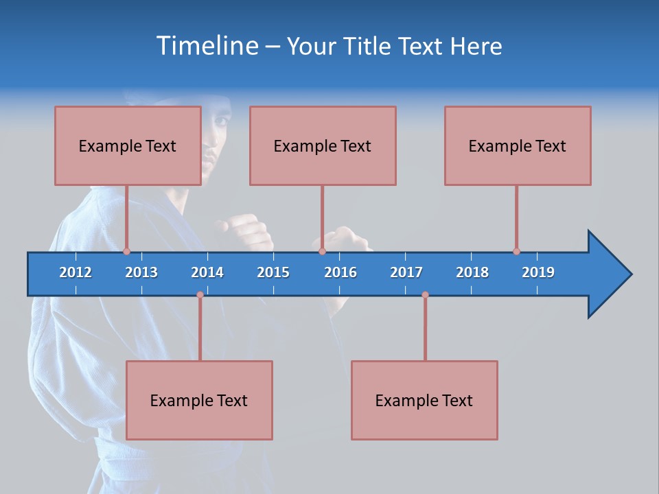 Aggression Martial Arts Background PowerPoint Template