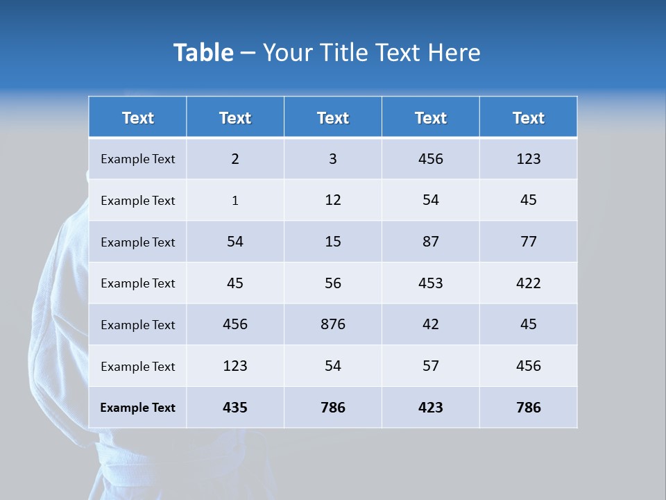 Aggression Martial Arts Background PowerPoint Template