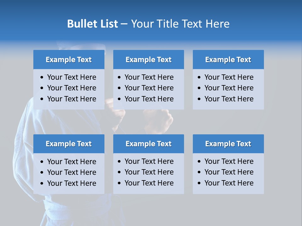 Aggression Martial Arts Background PowerPoint Template
