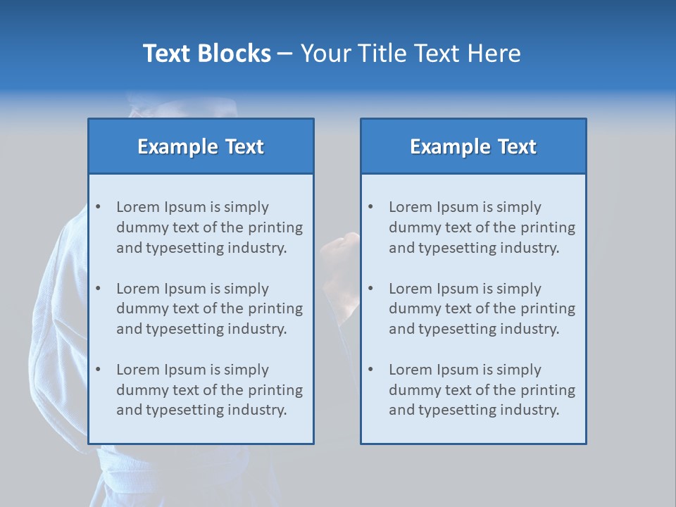 Aggression Martial Arts Background PowerPoint Template