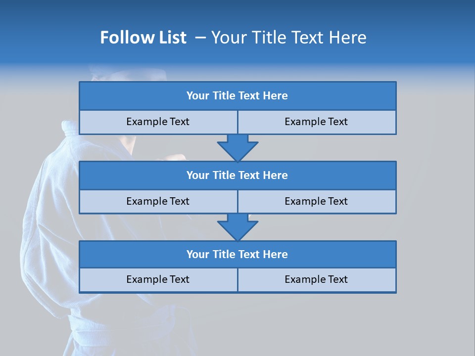 Aggression Martial Arts Background PowerPoint Template