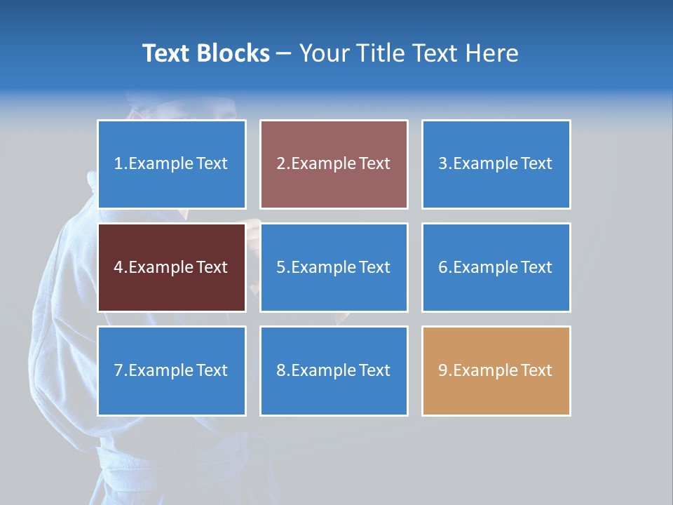 Aggression Martial Arts Background PowerPoint Template