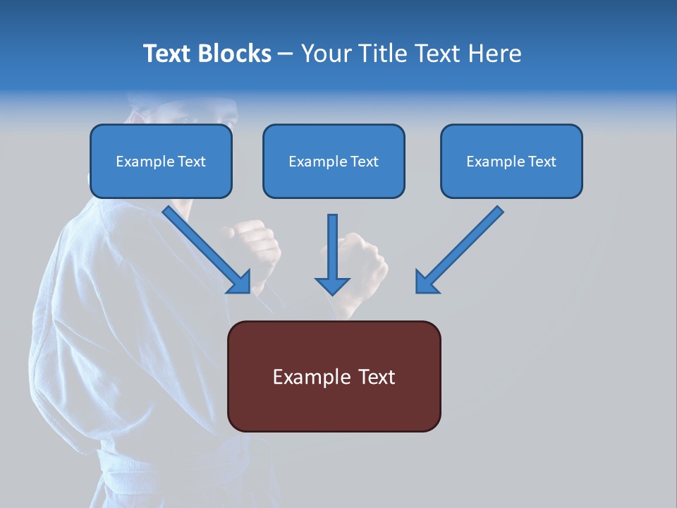 Aggression Martial Arts Background PowerPoint Template