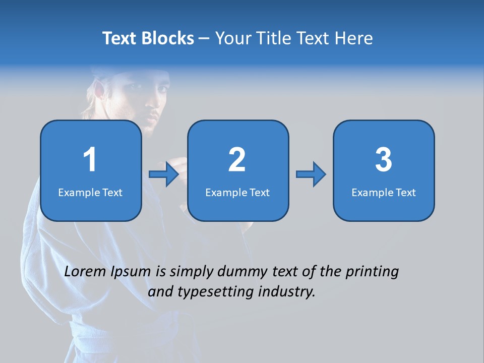 Aggression Martial Arts Background PowerPoint Template
