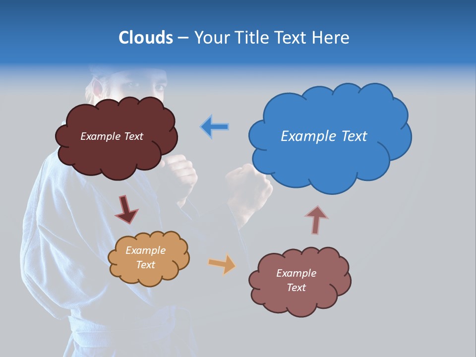 Aggression Martial Arts Background PowerPoint Template