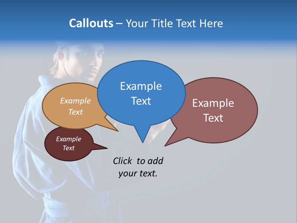 Aggression Martial Arts Background PowerPoint Template