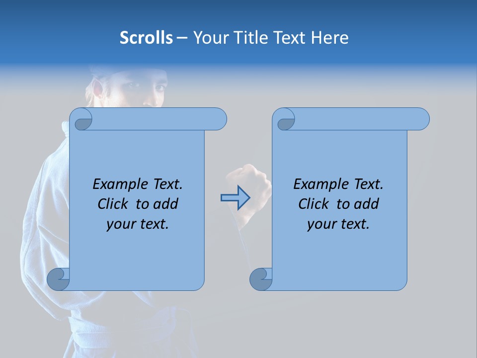 Aggression Martial Arts Background PowerPoint Template
