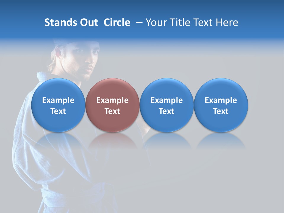 Aggression Martial Arts Background PowerPoint Template