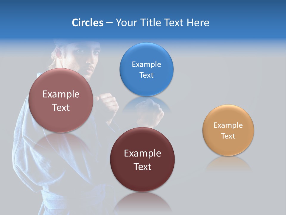 Aggression Martial Arts Background PowerPoint Template