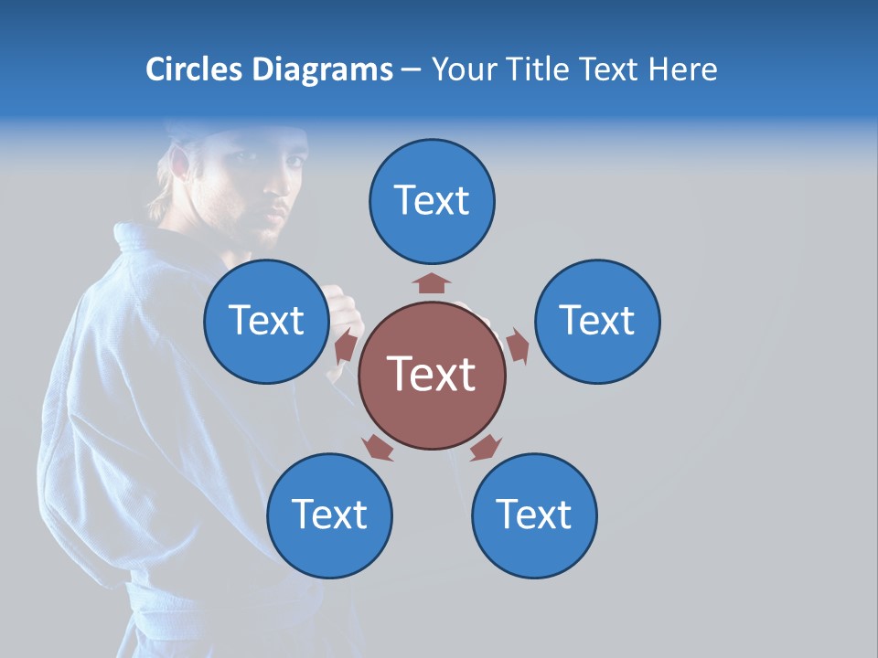 Aggression Martial Arts Background PowerPoint Template
