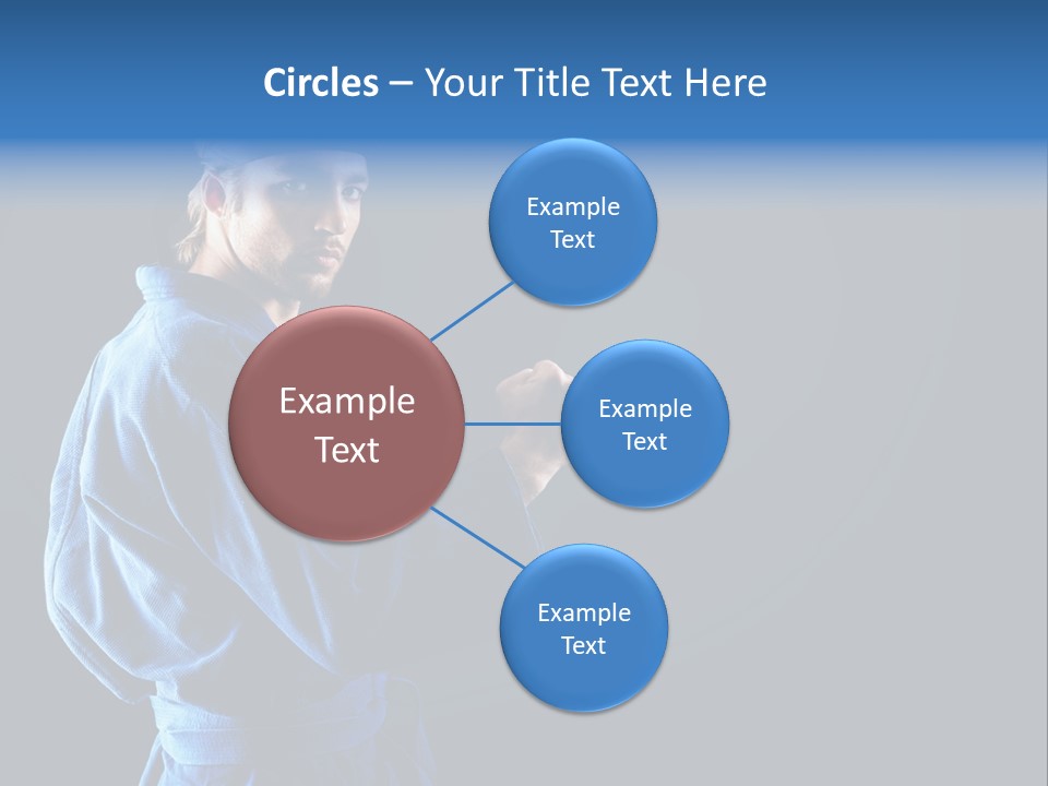 Aggression Martial Arts Background PowerPoint Template