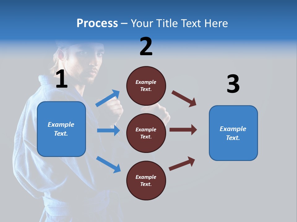 Aggression Martial Arts Background PowerPoint Template