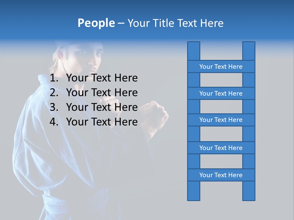 Aggression Martial Arts Background PowerPoint Template