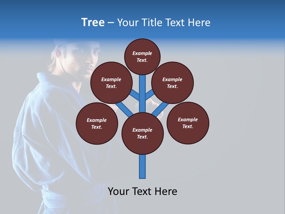 Aggression Martial Arts Background PowerPoint Template