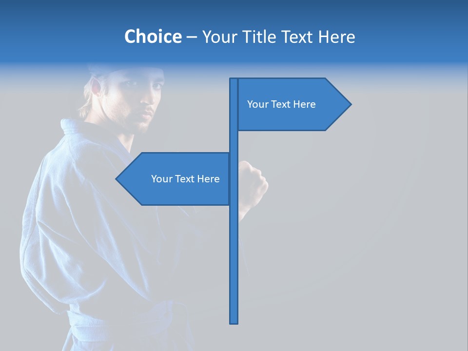 Aggression Martial Arts Background PowerPoint Template
