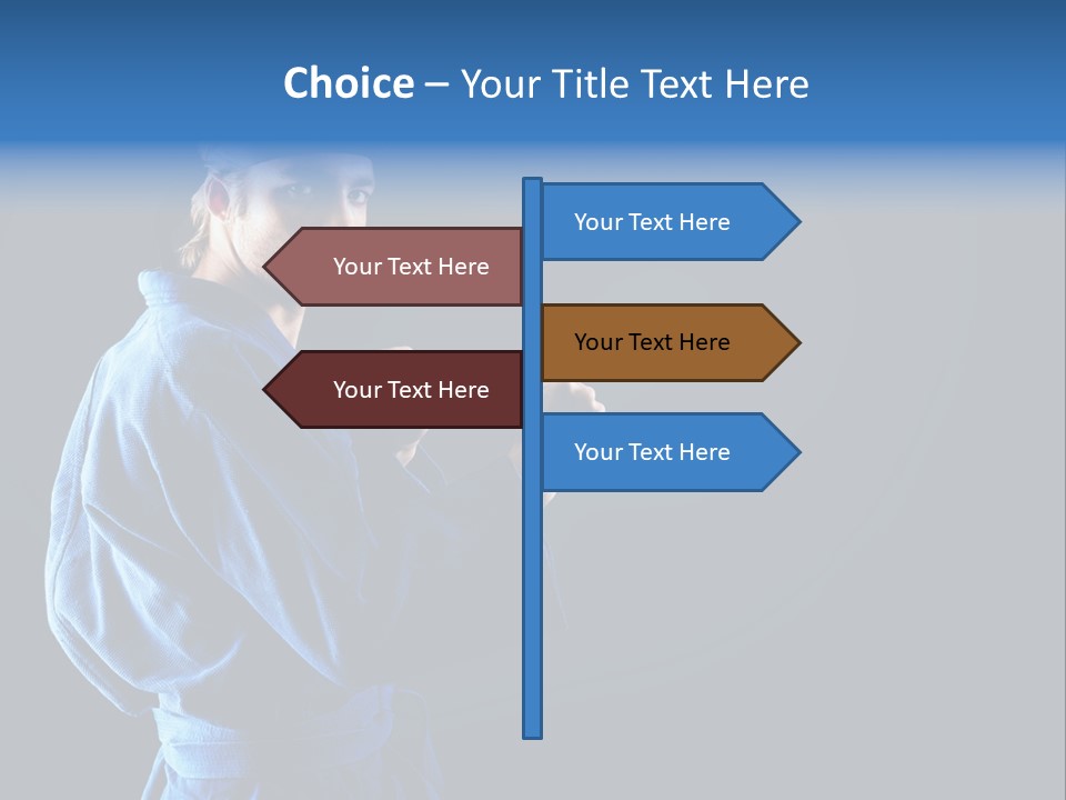 Aggression Martial Arts Background PowerPoint Template