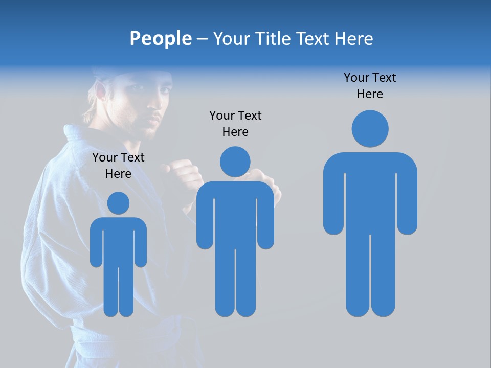 Aggression Martial Arts Background PowerPoint Template