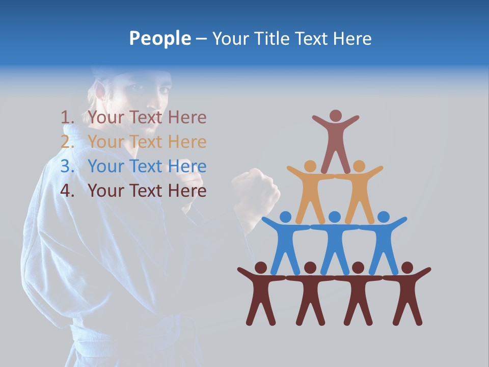 Aggression Martial Arts Background PowerPoint Template