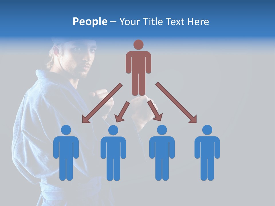 Aggression Martial Arts Background PowerPoint Template