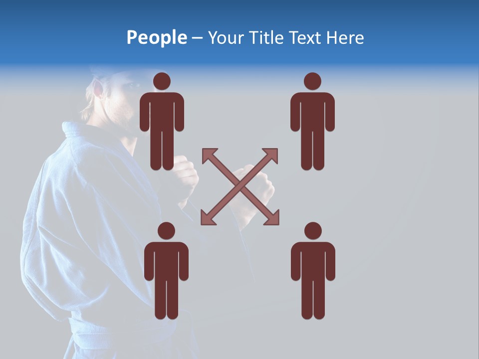 Aggression Martial Arts Background PowerPoint Template